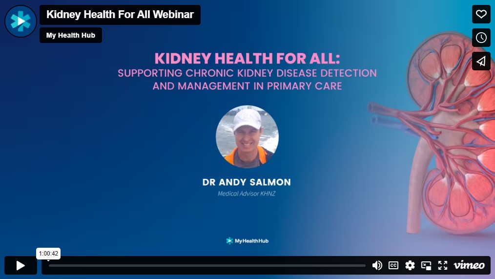 Dr Andy Salmon, webinar on Kidney Health for All