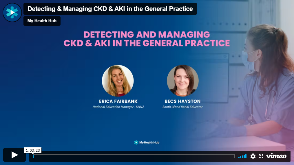 Detecting & Managing CKD & AKI in the General Practice